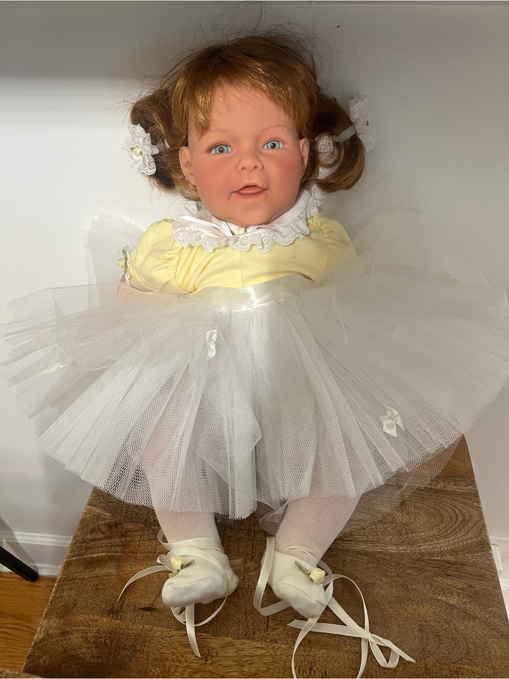 REVA SCHICK Lee Middleton 21" Weighted Doll Purple Eyes- Red Hair NWT